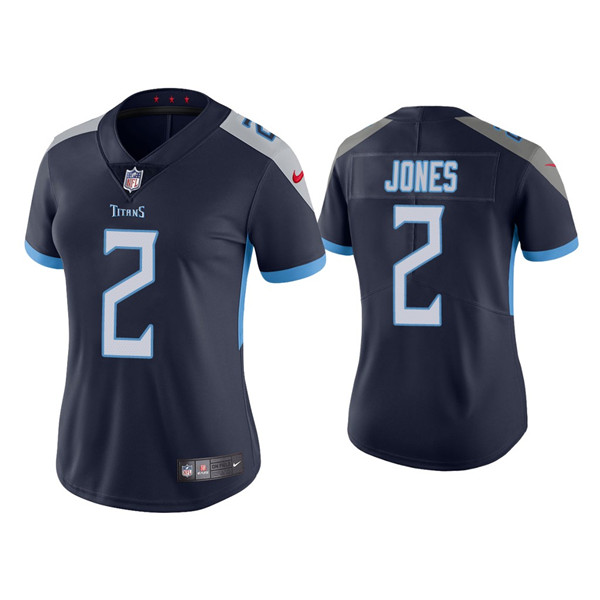 Women's Tennessee Titans #2 Julio Jones Navy Vapor Untouchable Limited Stitched Football Jersey(Run Small)
