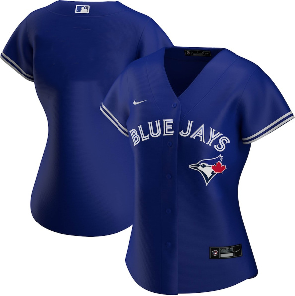 Women's Toronto Blue Jays Blank Blue Stitched Baseball Jersey