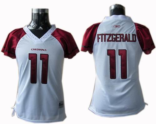 Women Arizona Cardinals #11 Larry Fitzgerald Field Flirt Fashion Jerseys white