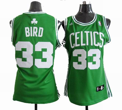 Women Boston Celtic #33 Larry Bird Green jerseys