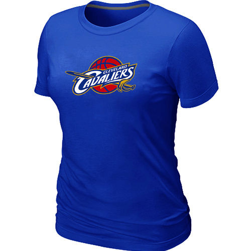 Women Cleveland Cavaliers Big Tall Primary Logo Blue T Shirt