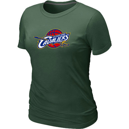Women Cleveland Cavaliers Big Tall Primary Logo D.Green T Shirt