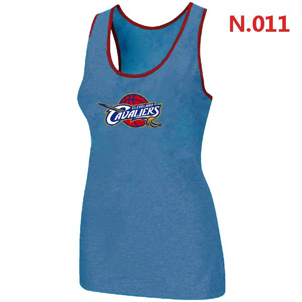 Women Cleveland Cavaliers Big  Tall Primary Logo L.Blue Tank Top