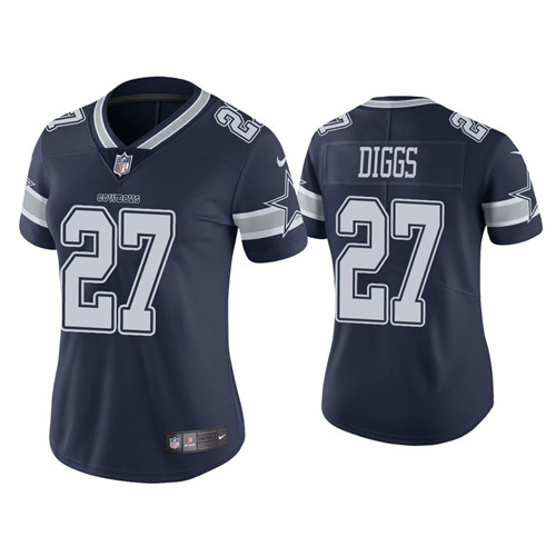 Women Dallas Cowboys #27 Trevon Diggs Navy Jersey