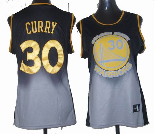 Women Golden State Warriors #30 Stephen Curry Fadeaway Fashion Swingman Jersey