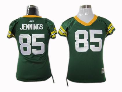 Women Green Bay Packers #85 Greg Jennings jerseys green