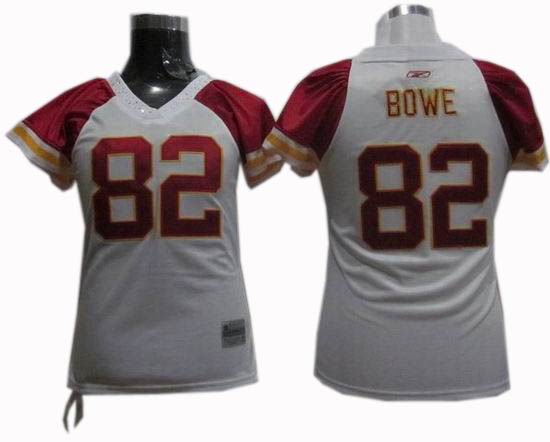 Women Kansas City Chiefs #82 Dwayne Bowe jersey white