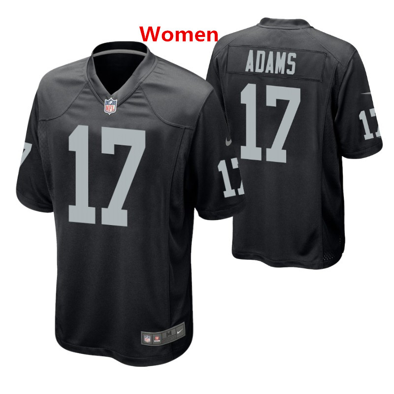 Women Las Vegas Raiders #17 Davante Adams Black Jersey