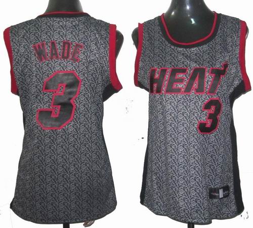 Women Miami Heat 3# Dwyane Wade Static Fashion Swingman Jersey