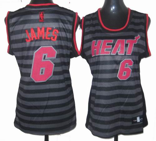 Women Miami Heat 6# LeBron James Groove Fashion Swingman Jersey