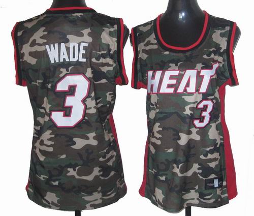 Women Miami Heat 6# LeBron James camo jerseys