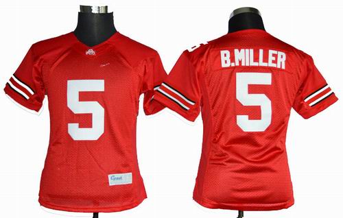 Women Ncaa  Ohio State Buckeyes Braxton Miller 5 College Football Scarlet Jerseys
