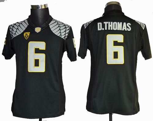 Women Ncaa  Oregon Duck De'Anthony Thomas 6 College Football Limited Black Jerseys