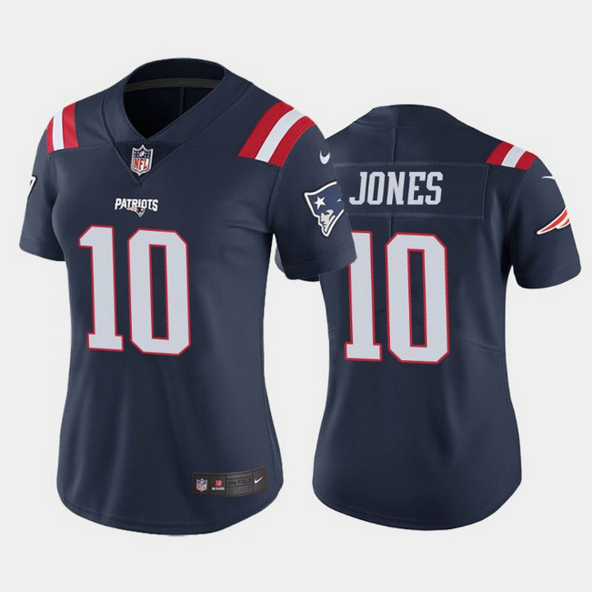 Women New England Patriots #10 Mac Jones Navy 2021 Jersey