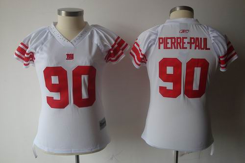 Women New York Giants #90 Jason Pierre-Paul Royal white Jersey