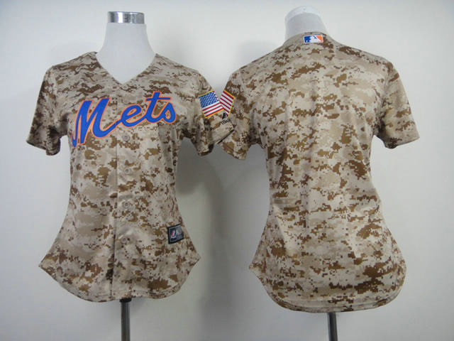 Women New York Mets Blank Camo MLB Jerseys