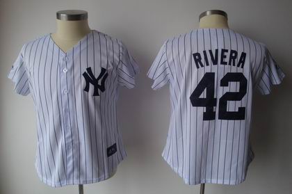 Women New York Yankees jerseys #42 Mariano Rivera jerseys black strip