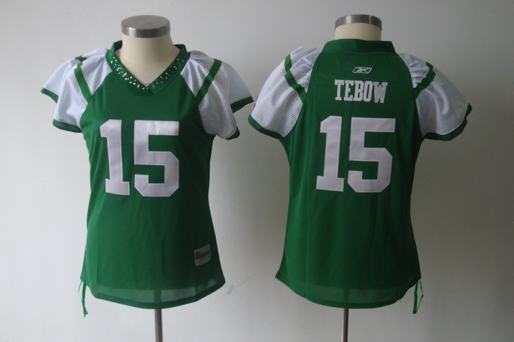 Women New york jets #15 tim tebow green jersey