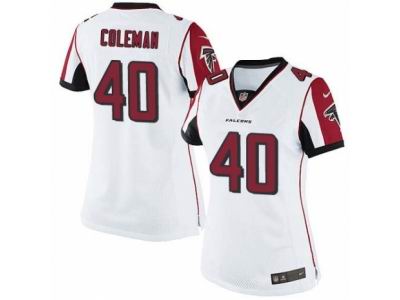 Women Nike Atlanta Falcons #40 Derrick Coleman game White Jersey