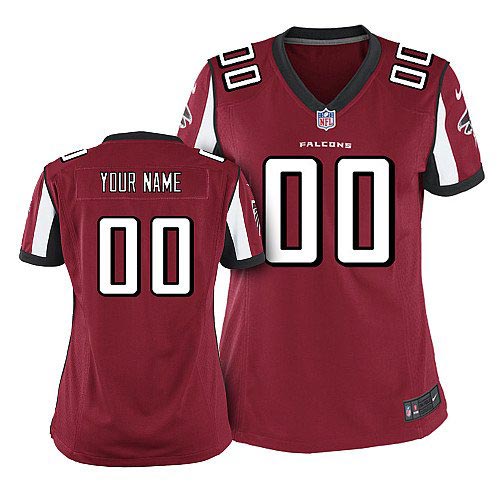 Women Nike Atlanta Falcons Customized Game Team Color Red Jersey