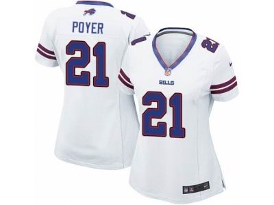 Women Nike Buffalo Bills #21 Jordan Poyer game white Jersey