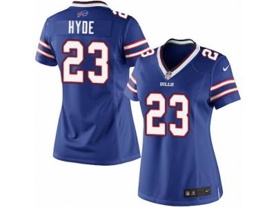 Women Nike Buffalo Bills #23 Micah Hyde game Royal Blue Jersey