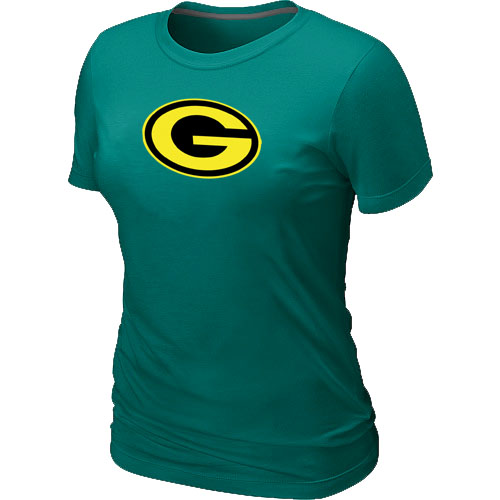 Women Nike Green Bay Packers Neon Logo Charcoal L.Green T-shirt