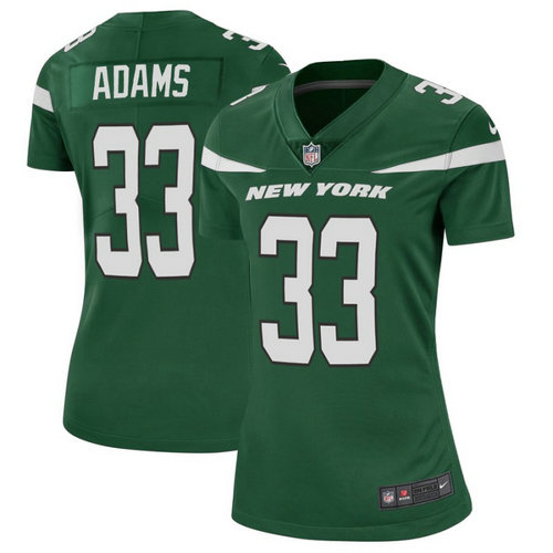 Women Nike Jets 33 Jamal Adams Green Women New 2019 Vapor Untouchable Limited Jersey