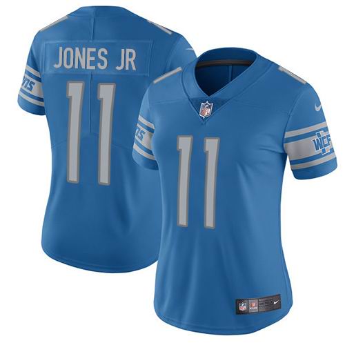Women Nike Lions #11 Marvin Jones Jr Light Blue Team Color Vapor Untouchable Limited Jersey