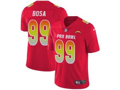 Women Nike Los Angeles Chargers #99 Joey Bosa Red Limited AFC 2018 Pro Bowl Jersey