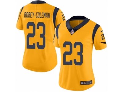 Women Nike Los Angeles Rams #23 Nickell Robey-Coleman Limited Gold Rush Jersey
