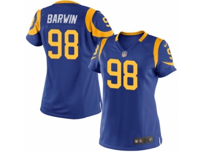 Women Nike Los Angeles Rams #98 Connor Barwin game Blue Jersey