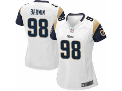 Women Nike Los Angeles Rams #98 Connor Barwin game white Jersey