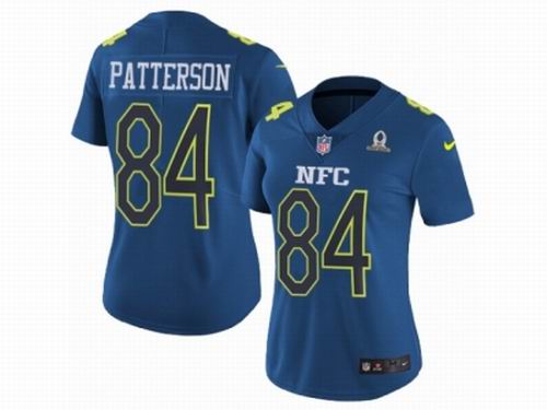 Women Nike Minnesota Vikings #84 Cordarrelle Patterson Limited Blue 2017 Pro Bowl NFL Jersey