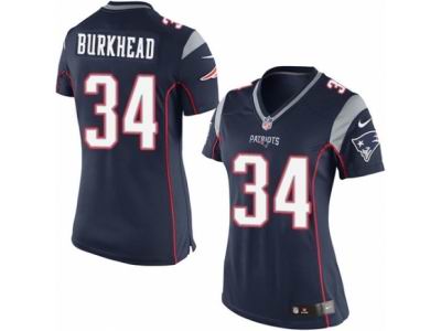 Women Nike New England Patriots #34 Rex Burkhead game blue Jersey