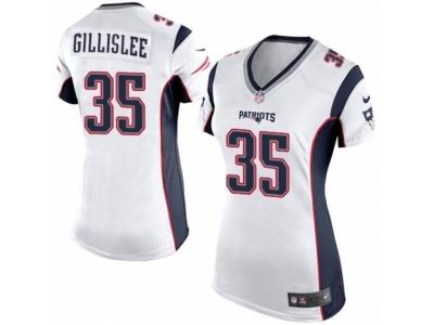 Women Nike New England Patriots #35 Mike Gillislee game White Jersey
