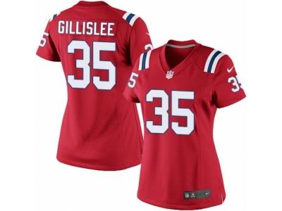 Women Nike New England Patriots #35 Mike Gillislee game red Jersey