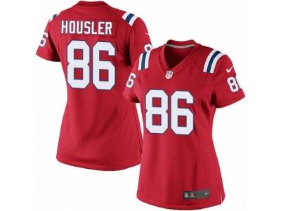 Women Nike New England Patriots #86 Rob Housler game red Jersey