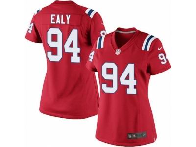 Women Nike New England Patriots #94 Kony Ealy game red Jersey