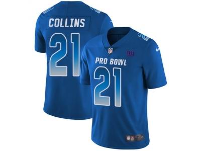Women Nike New York Giants #21 Landon Collins Royal Limited NFC 2018 Pro Bowl Jersey