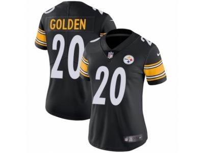 Women Nike Pittsburgh Steelers #20 Robert Golden Black Vapor Untouchable Limited Player NFL Jersey