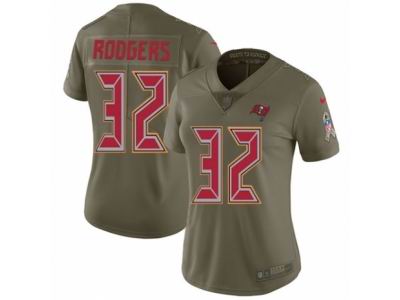 Women Nike Tampa Bay Buccaneers #32 Jacquizz Rodgers Limited Olive 2017 Salute to Service NFL Jersey