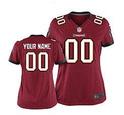 Women Nike Tampa Bay Buccaneers Customized Game Team Color Red Jersey