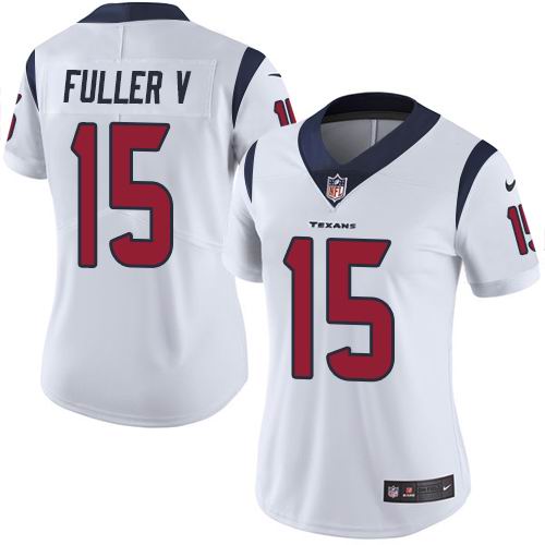 Women Nike Texans #15 Will Fuller V White Vapor Untouchable Limited Jersey