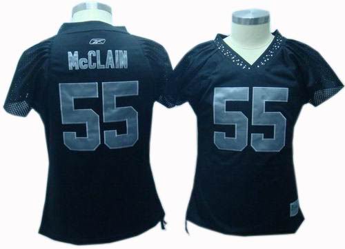 Women Oakland Raiders #55 Rolando McClain Jersey black