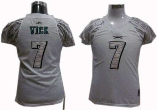 Women Philadelphia Eagles #7 MICHAEL VICK Zebra Field Flirt Fashion jersey white