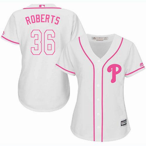 Women Philadelphia Phillies #36 Robin Roberts white Fashion Jersey