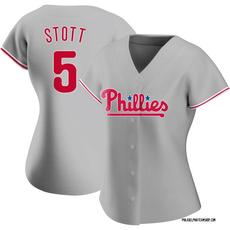 Women Philadelphia Phillies #5 Bryson Stott Gray Stitched Jersey