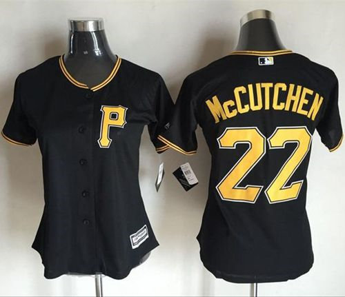Women Pittsburgh Pirates 22 Andrew McCutchen Black Alternate Baseball Jersey