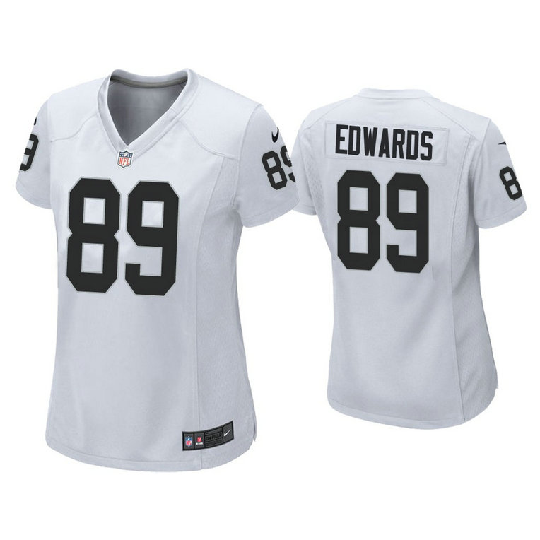 Women Raiders #89 Bryan Edwards Vapor Untouchable Limited White Jersey